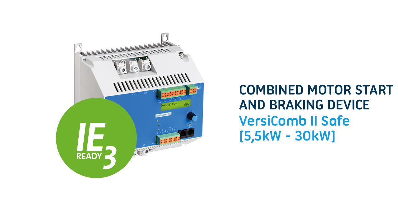 VersiComb II Safe soft starter dc brake in one device